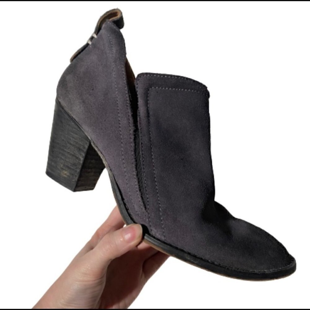 Jeffrey Campbell Rosalee Blue Suede Ankle Booties